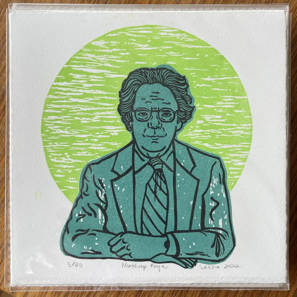Northrop Frye Print Green